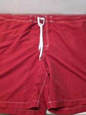 Sonoma Life + Style Men’s 4XB Red Board Shorts Swim Trunks Cargo Drawstring